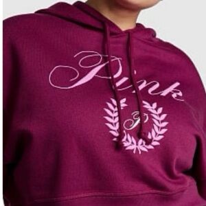 New never used cropped magenta ivy hoodie from pink